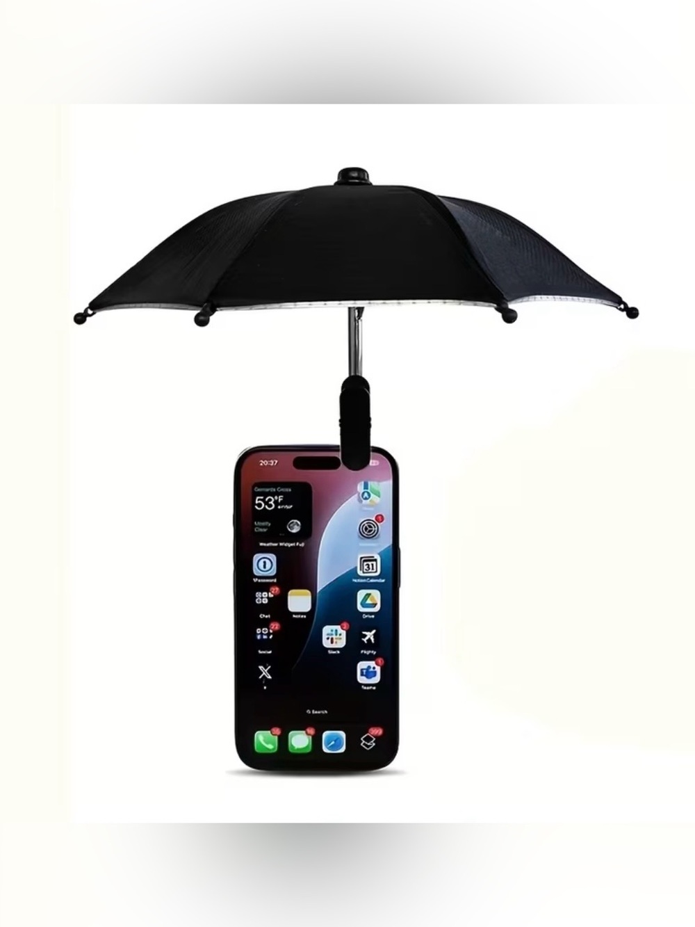 Black Phone Umbrella - Protective Accessory for Cell Phones NEW - Picture 10 of 10
